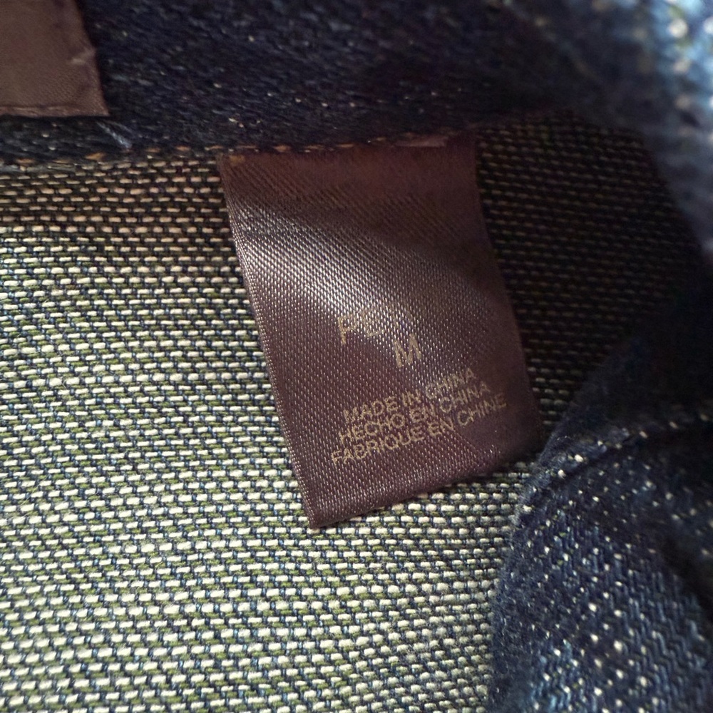 Y2K Liz Claiborne Denim Jean Jacket with Pink Tweed Trim - Picture 8 of 8